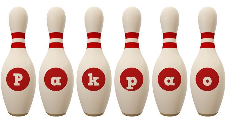 Pakpao bowling-pin logo