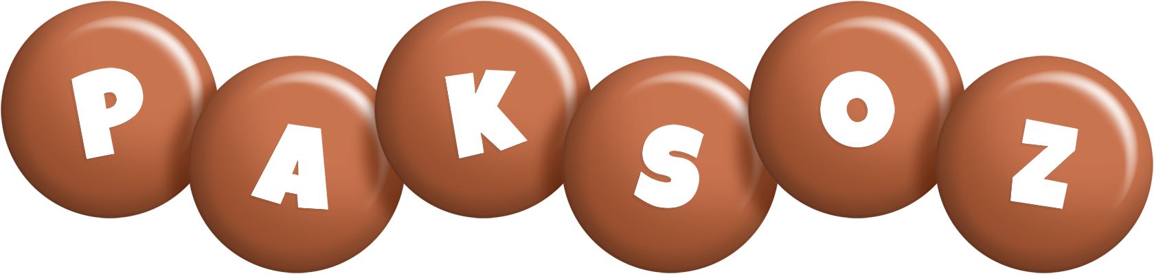 Paksoz candy-brown logo