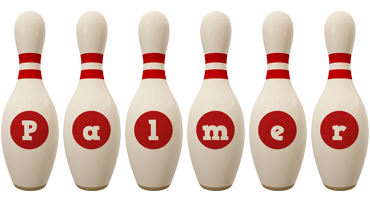 Palmer bowling-pin logo