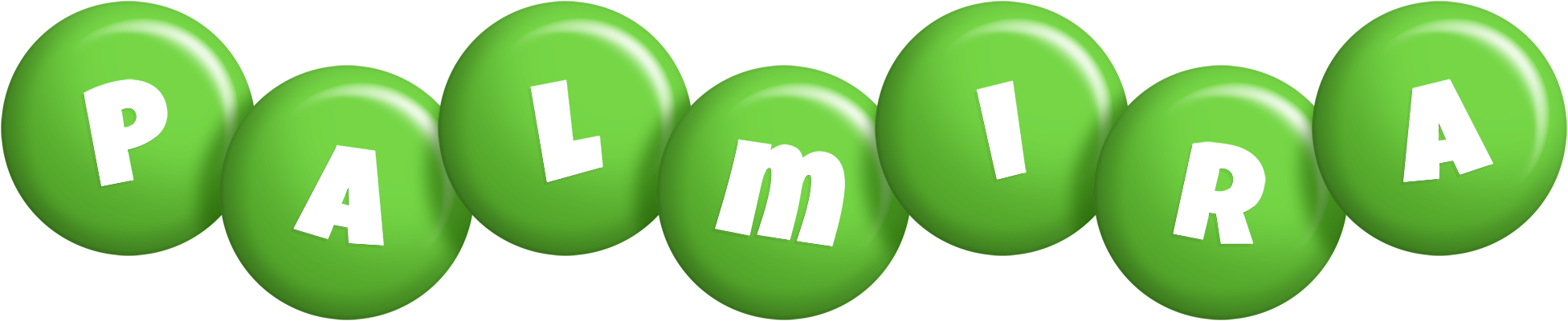 Palmira candy-green logo