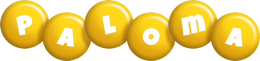 Paloma candy-yellow logo