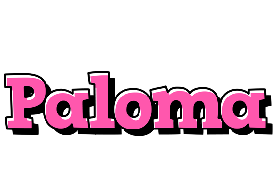 Paloma girlish logo