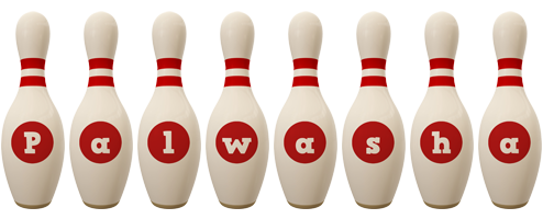 Palwasha bowling-pin logo