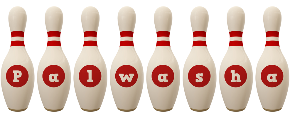 Palwasha bowling-pin logo
