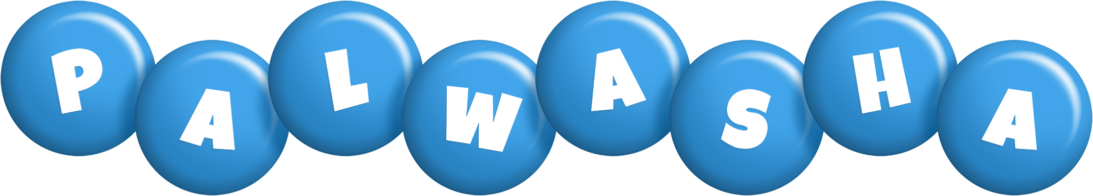 Palwasha candy-blue logo