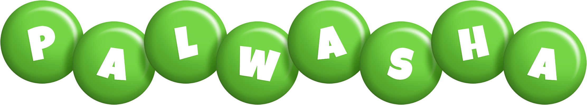 Palwasha candy-green logo