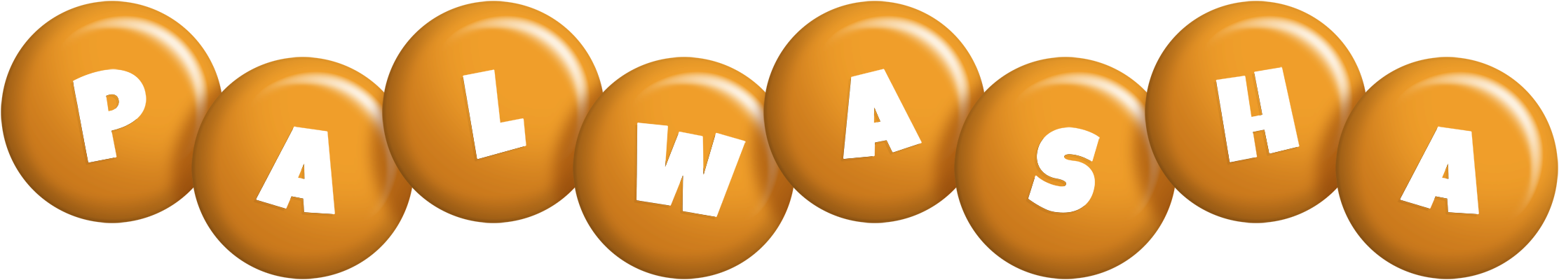 Palwasha candy-orange logo