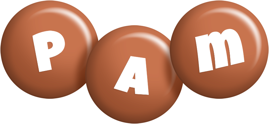 Pam candy-brown logo