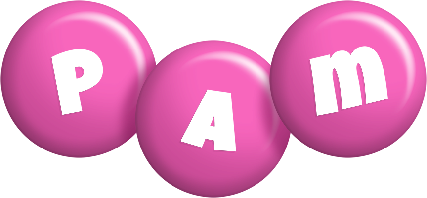 Pam candy-pink logo