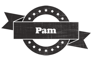 Pam grunge logo