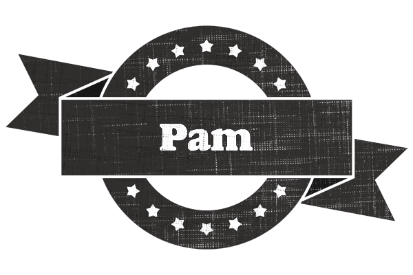 Pam grunge logo