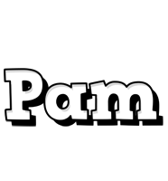 Pam snowing logo