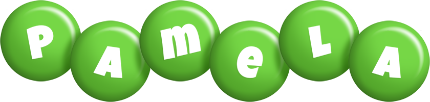 Pamela candy-green logo