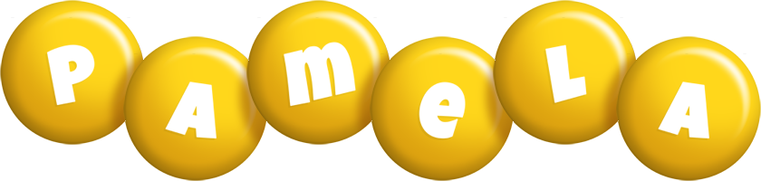 Pamela candy-yellow logo
