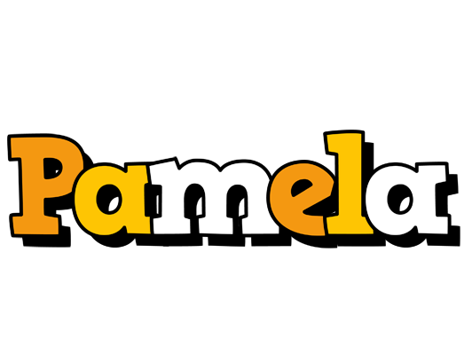 Pamela cartoon logo