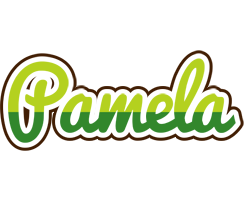Pamela golfing logo
