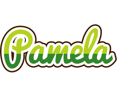 Pamela golfing logo