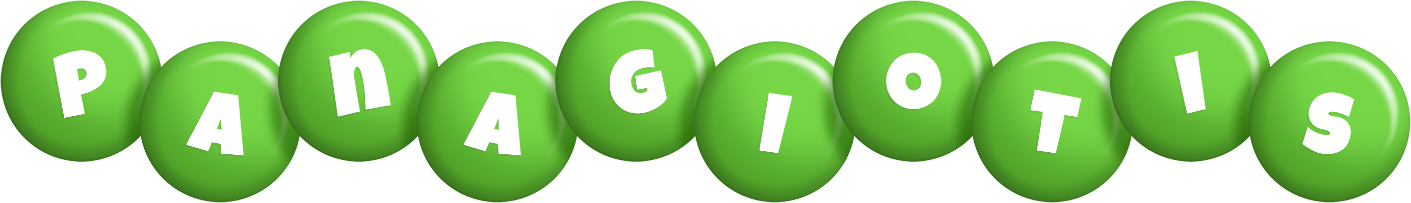Panagiotis candy-green logo