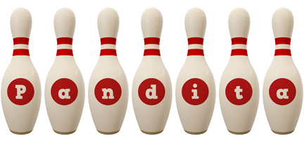 Pandita bowling-pin logo