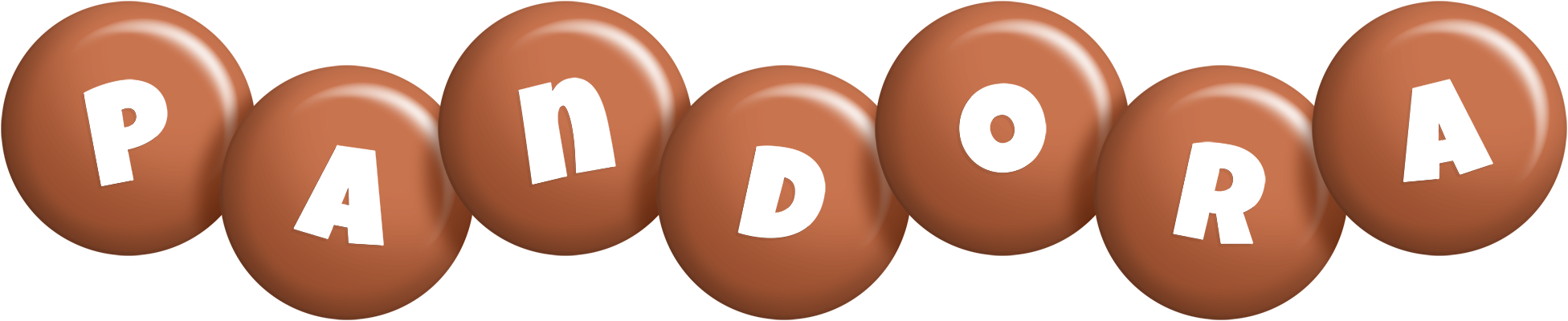 Pandora candy-brown logo