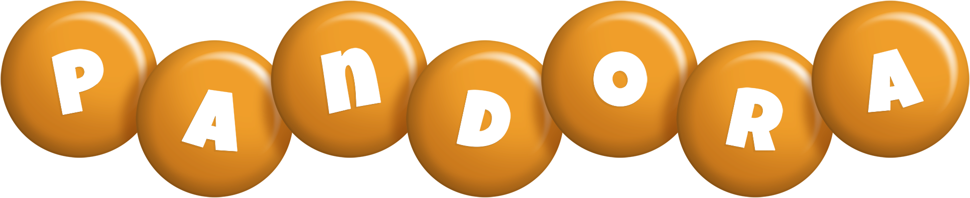 Pandora candy-orange logo