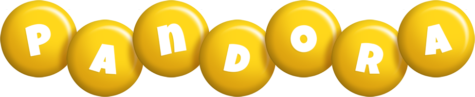 Pandora candy-yellow logo
