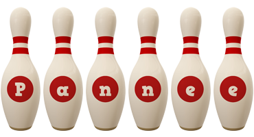 Pannee bowling-pin logo