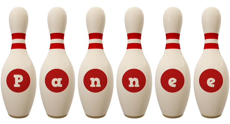 Pannee bowling-pin logo