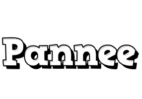 Pannee snowing logo