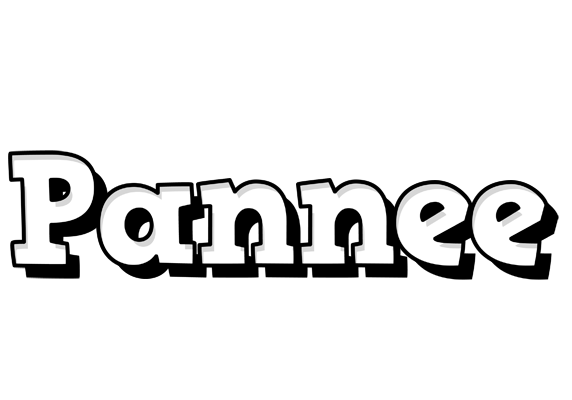 Pannee snowing logo