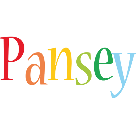 Pansey birthday logo