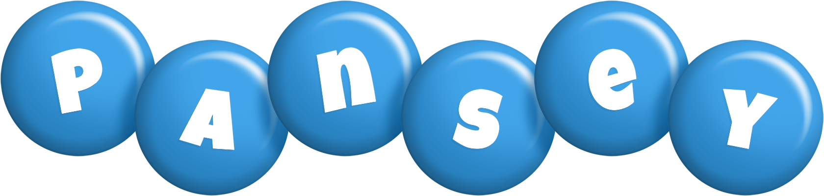 Pansey candy-blue logo