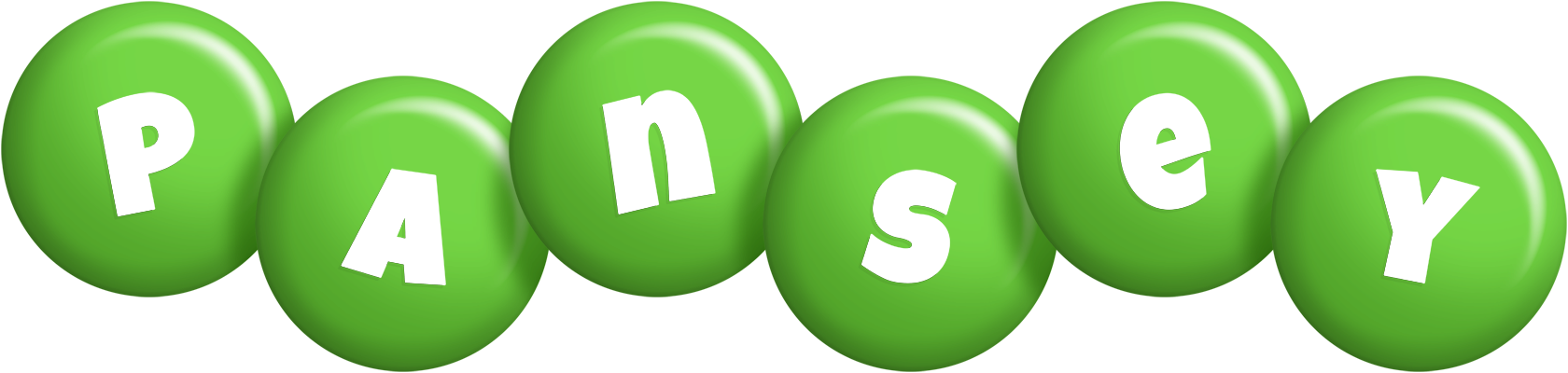 Pansey candy-green logo
