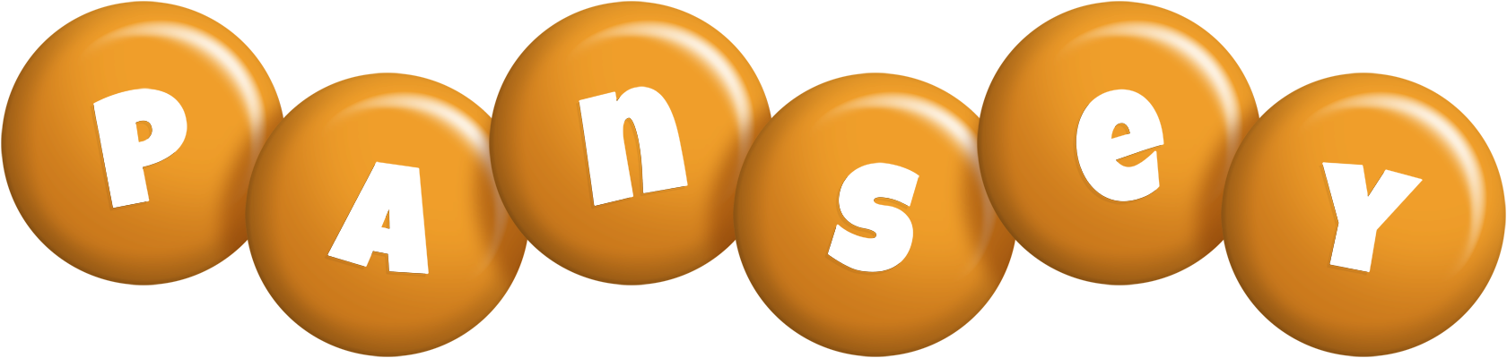 Pansey candy-orange logo