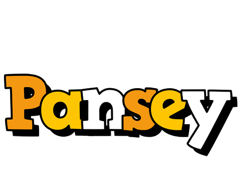 Pansey cartoon logo