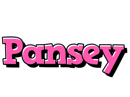 Pansey girlish logo
