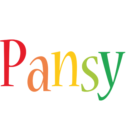 Pansy birthday logo