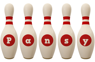 Pansy bowling-pin logo