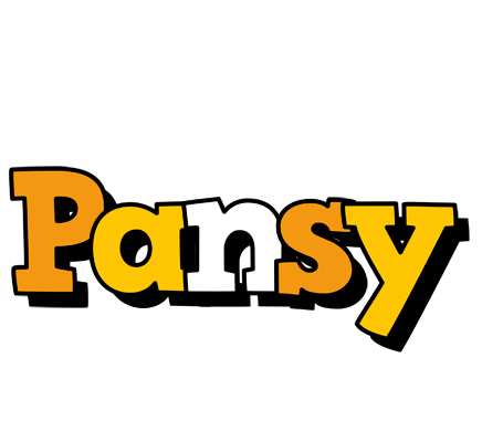 Pansy cartoon logo