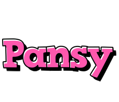 Pansy girlish logo