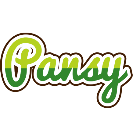 Pansy golfing logo