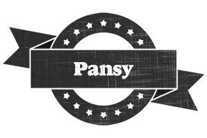 Pansy grunge logo
