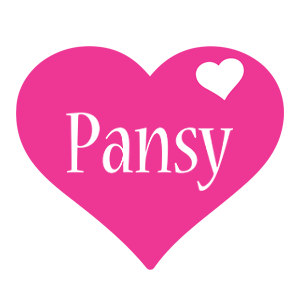Pansy love-heart logo