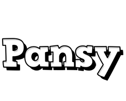 Pansy snowing logo