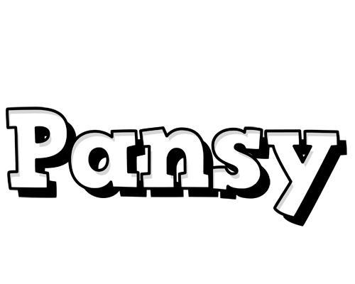 Pansy snowing logo