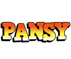 Pansy sunset logo