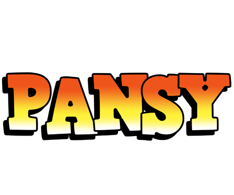 Pansy sunset logo