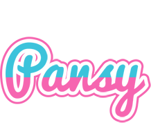 Pansy woman logo