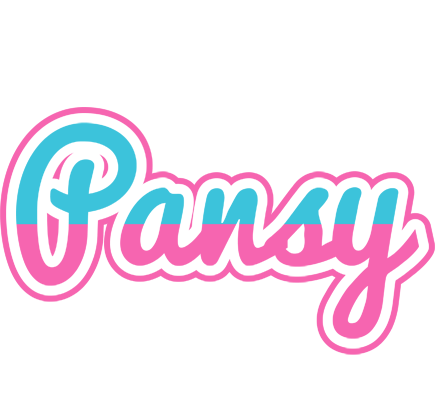 Pansy woman logo