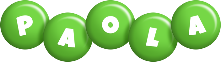 Paola candy-green logo